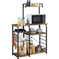 35.5" Kitchen Storage Shelf Baker's Rack with 10 Hooks X965