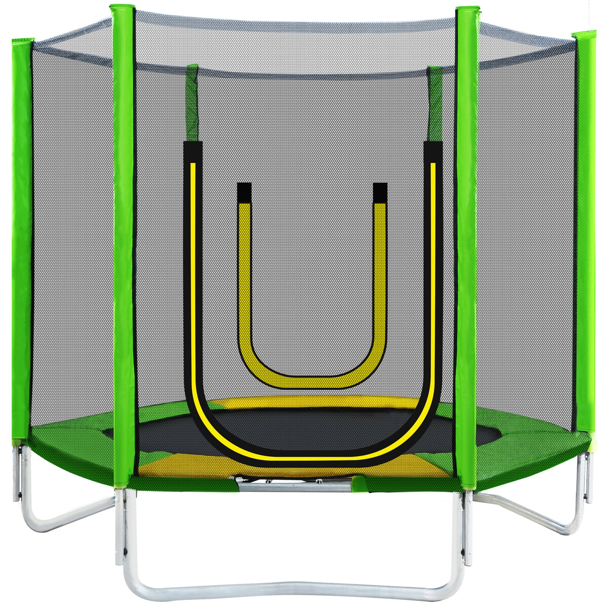 7FT Kids Trampoline with Safety Enclosure Net J330105