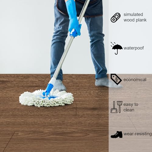 Peel and Stick Vinyl Flooring Roll 64 Sq.Ft Waterproof H486