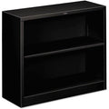 2 Shelf Metal Bookcase in Black Q935020