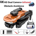 Foldable 5G 4K Drone with HD Dual Camera Orange U203560