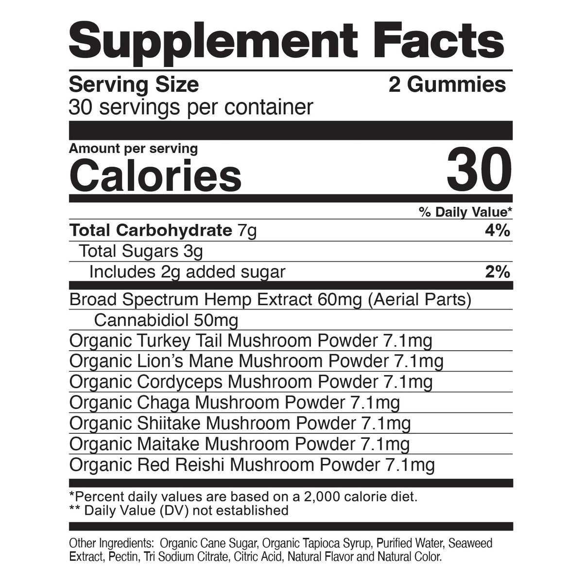 1500mg CBD Gummies With Mushrooms P6199