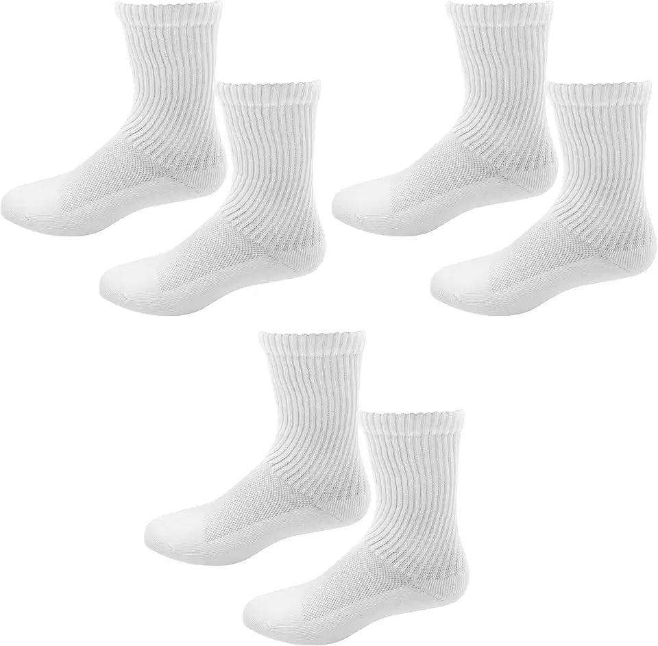 Diabetic Crew Socks Non-Binding Ventilated Mesh Seamless Toe R853937