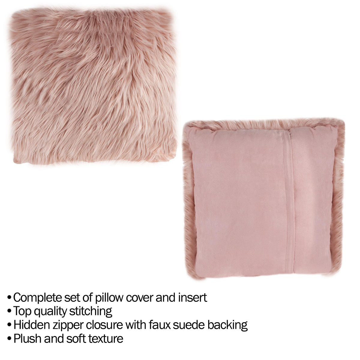 Pink Polyester Floor Pillow A897539