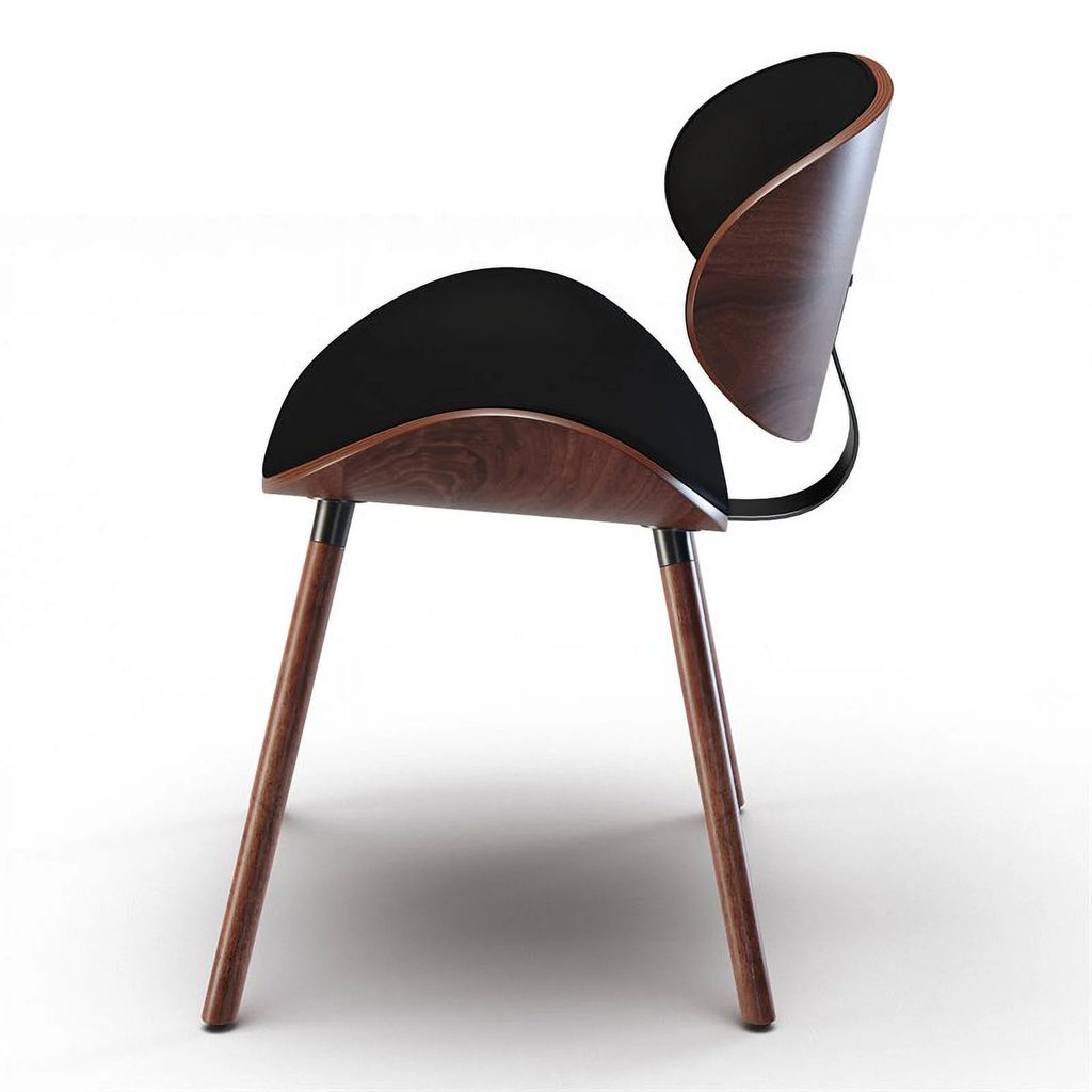 Black Faux Leather Dining Chair I9293
