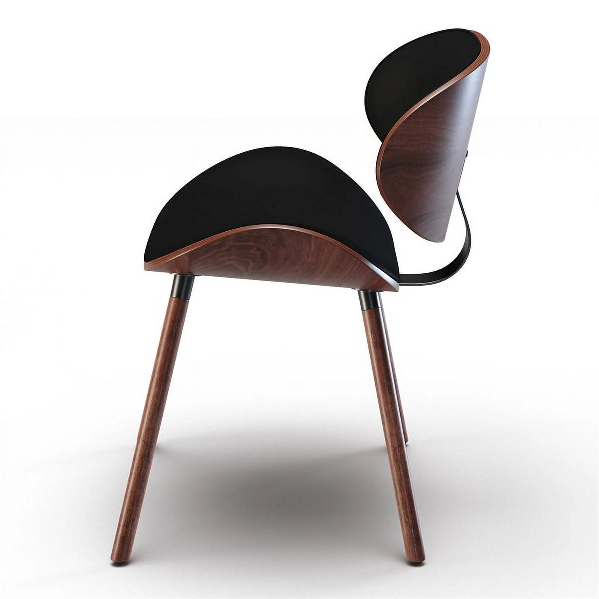 Black Faux Leather Dining Chair I9293