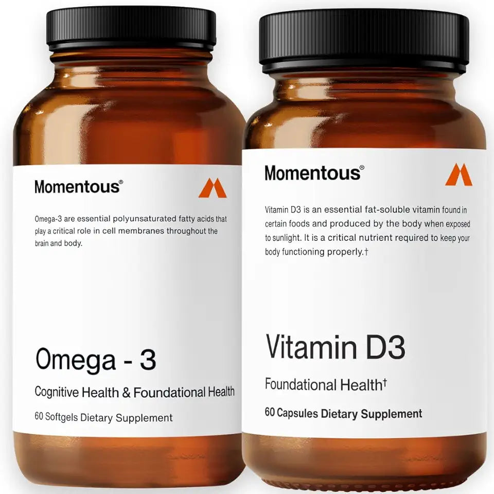 Omega 3 Fish Oil & Vitamin D3 Supplement 1600 mg 5000 IU Capsules L853353