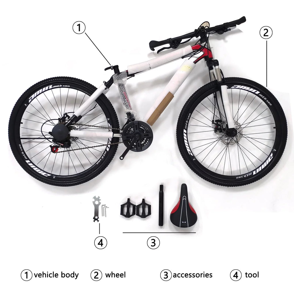 26-Inch Wheels 21 Speed Dual Disc Brake Mountain Bike Q247011