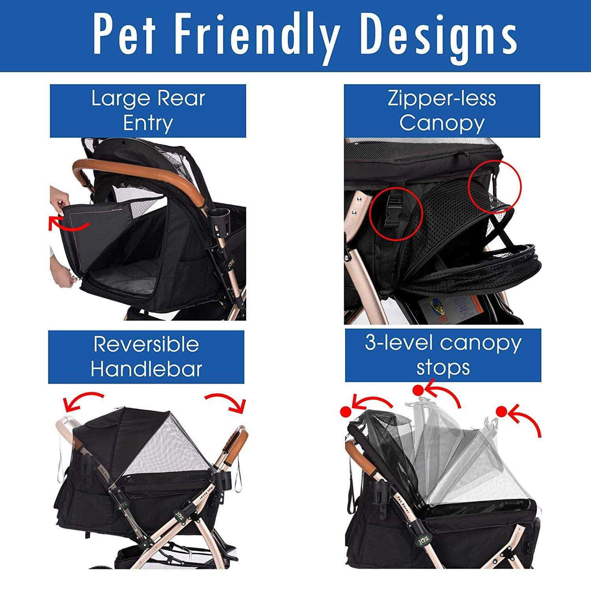 Heavy Duty Pet Stroller Z53840