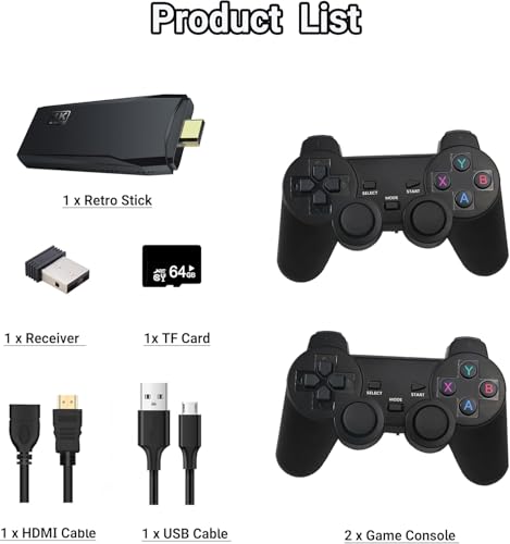 Plug and Play Video Game Console with Dual Controllers C941455