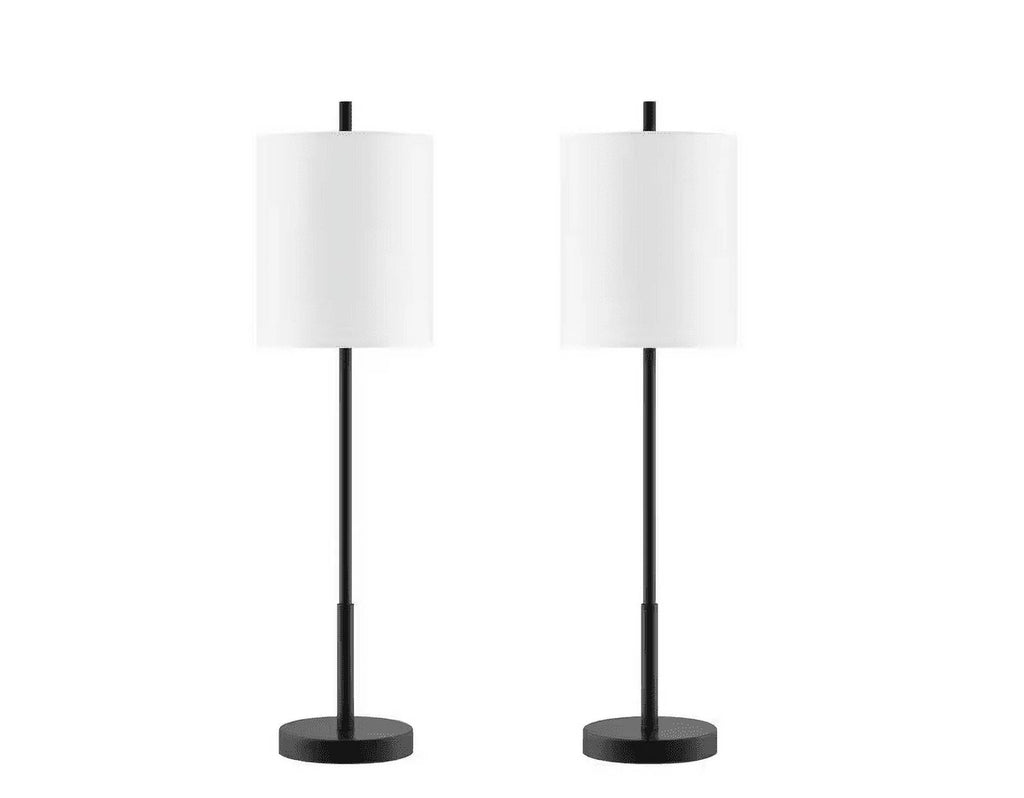 Black 1-Light Buffet Lamps Set of 2 N711569