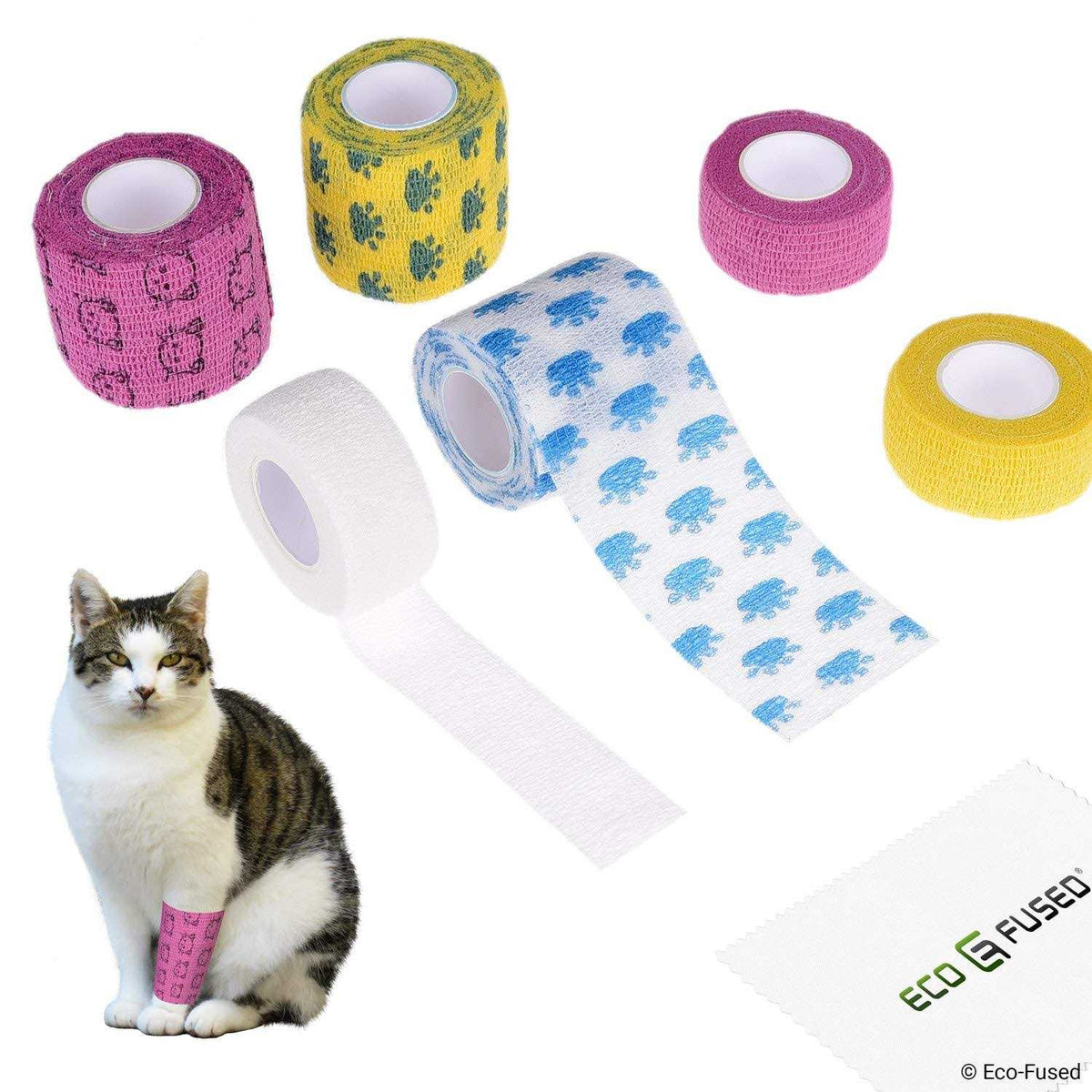 Self Adhering Bandage Wrap Tape for Dogs Pack of 6 K26953