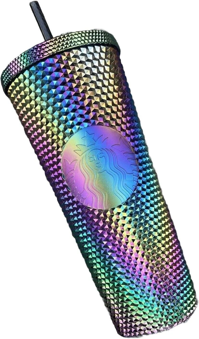 Black Studded 24oz Tumbler Cup W2885
