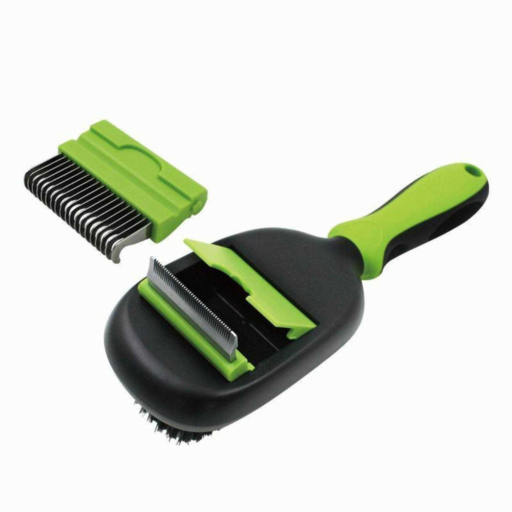 Interchangeable Dematting and Deshedding Bristle Pin and Massage Pet Comb F252535