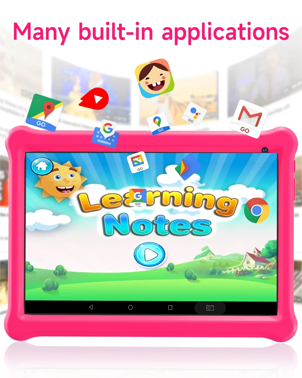 10 inch Android 12 Kids Tablet 32GB with Shockproof Case B410