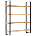 4-Tier Rough Mango Wood Bookcase U4798