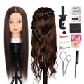 Mannequin Head with 80% Human Hair Straight 26"-28" T5807