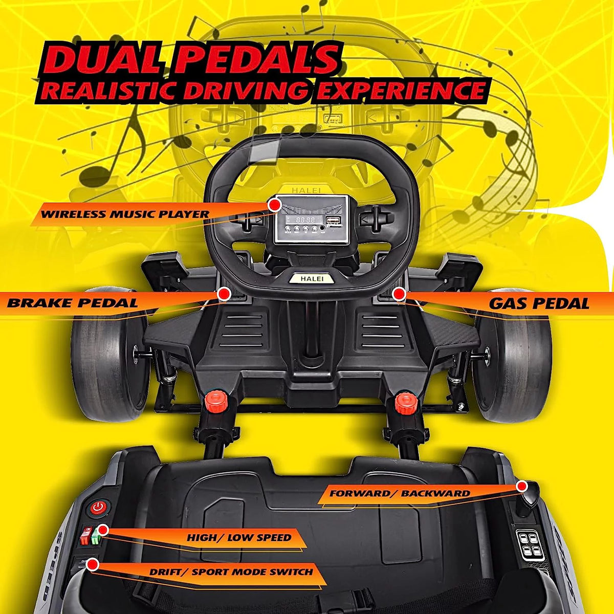 24 V 300W Electric Pedal Go Kart with Drift Mode K878749