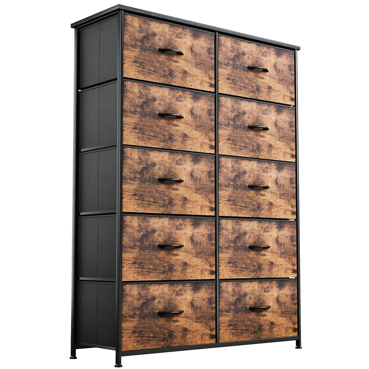Tall 10 Drawer Fabric Storage Dresser C555