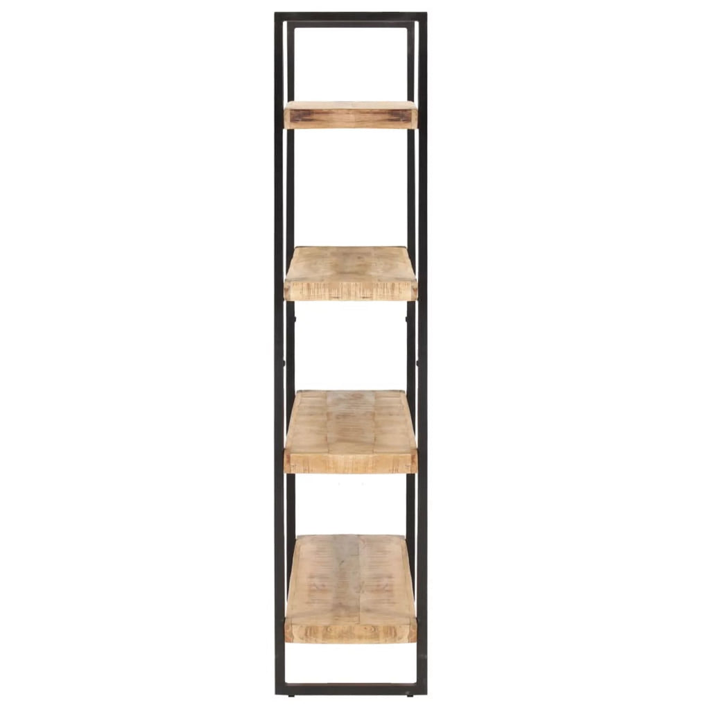 4-Tier Rough Mango Wood Bookcase U4798