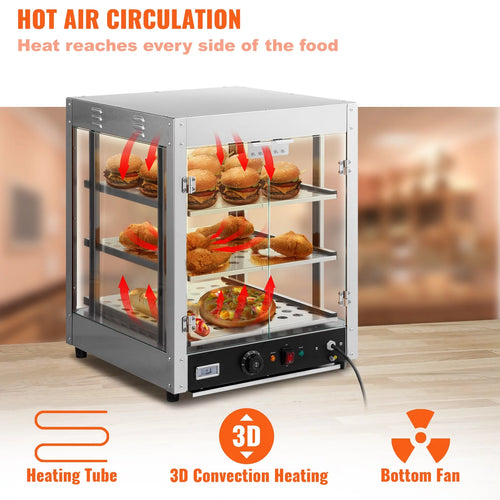 3-Tier Commercial Food Warmer with Water Tray B77416
