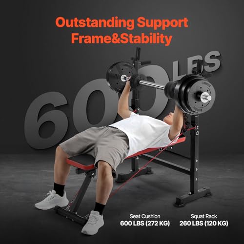 6-in-1 Adjustable Weight Bench Set X83597
