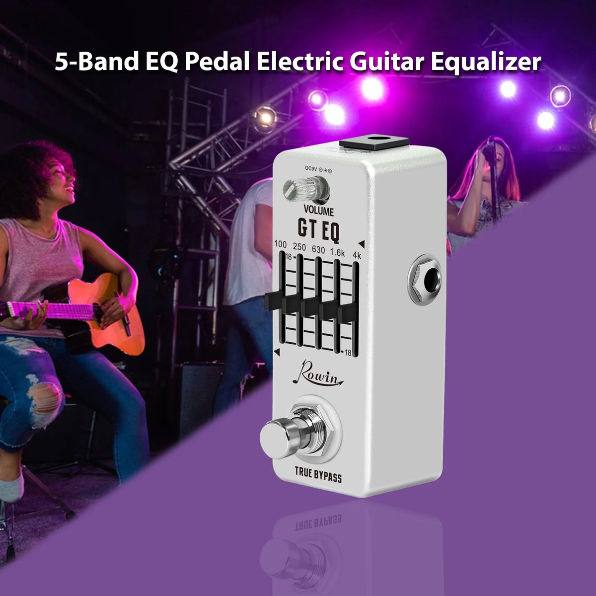 5-Band EQ Pedal for Electric Guitar with True Bypass X222