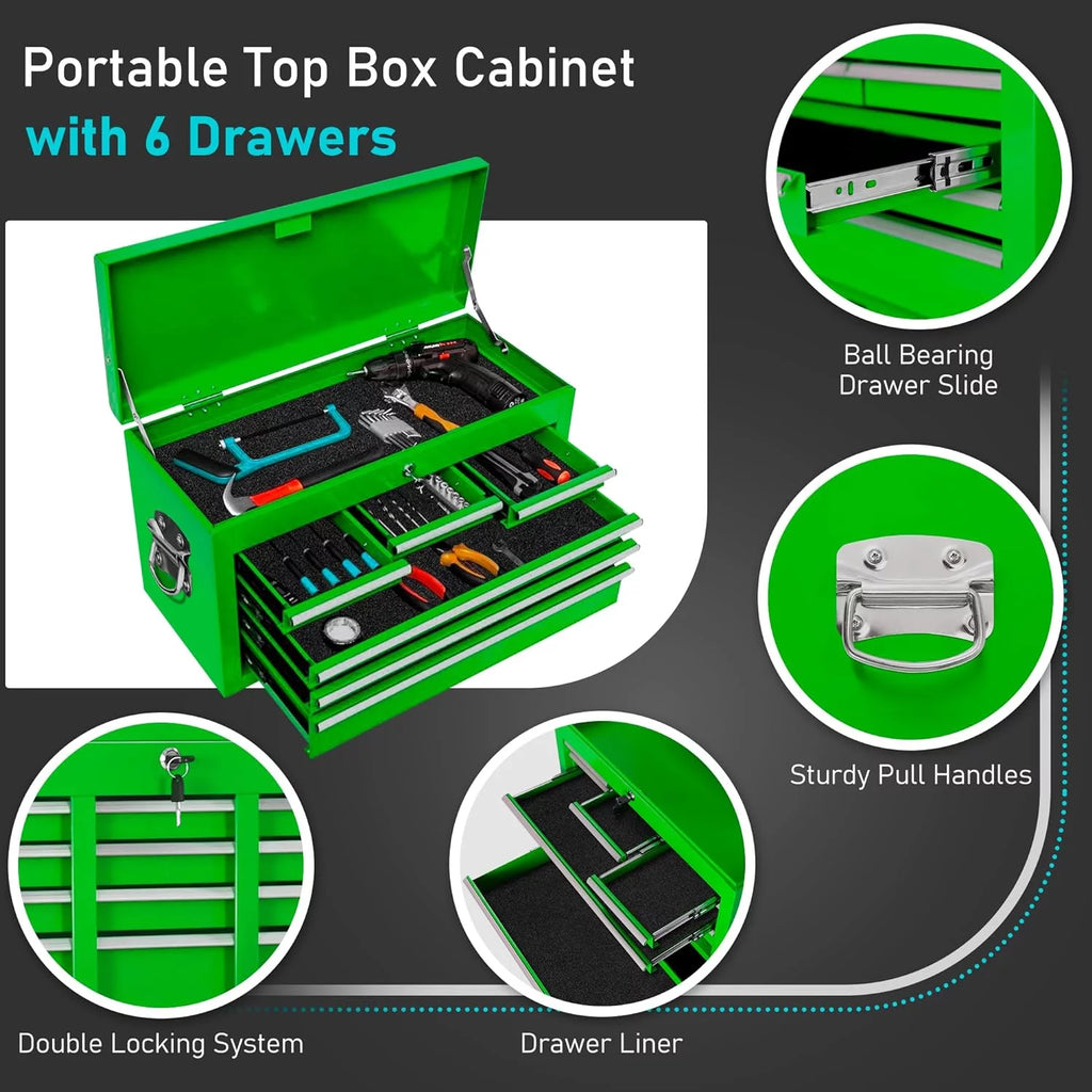Black 8 Drawer Rolling Tool Chest and Cabinet K3171
