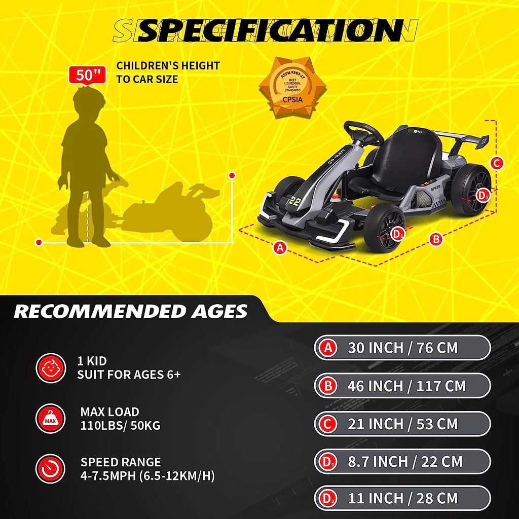 24 V 300W Electric Pedal Go Kart with Drift Mode K878749