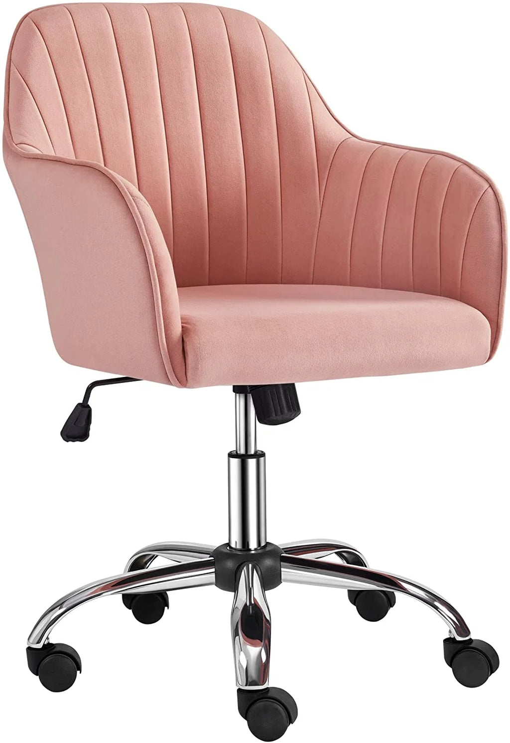 Velvet Height Adjustable Swivel Office Chair with Arms M319