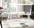 White Spindle back Settee W5943