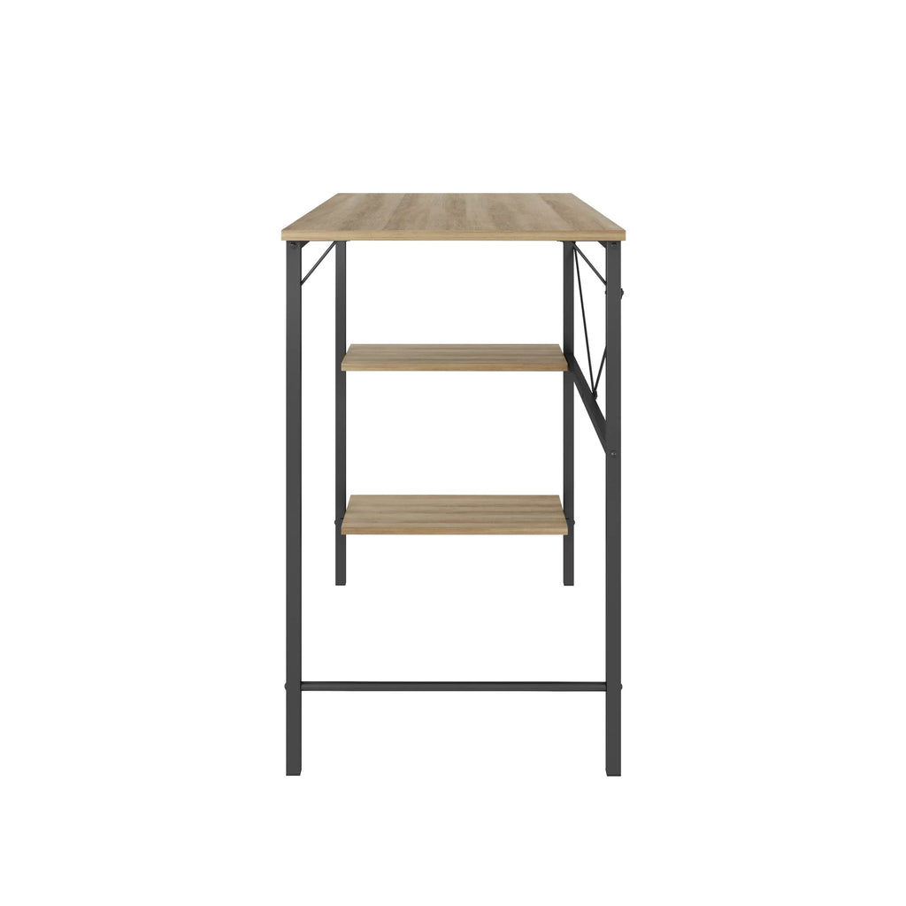 30 inch Tall Oak Storage Desk K404006