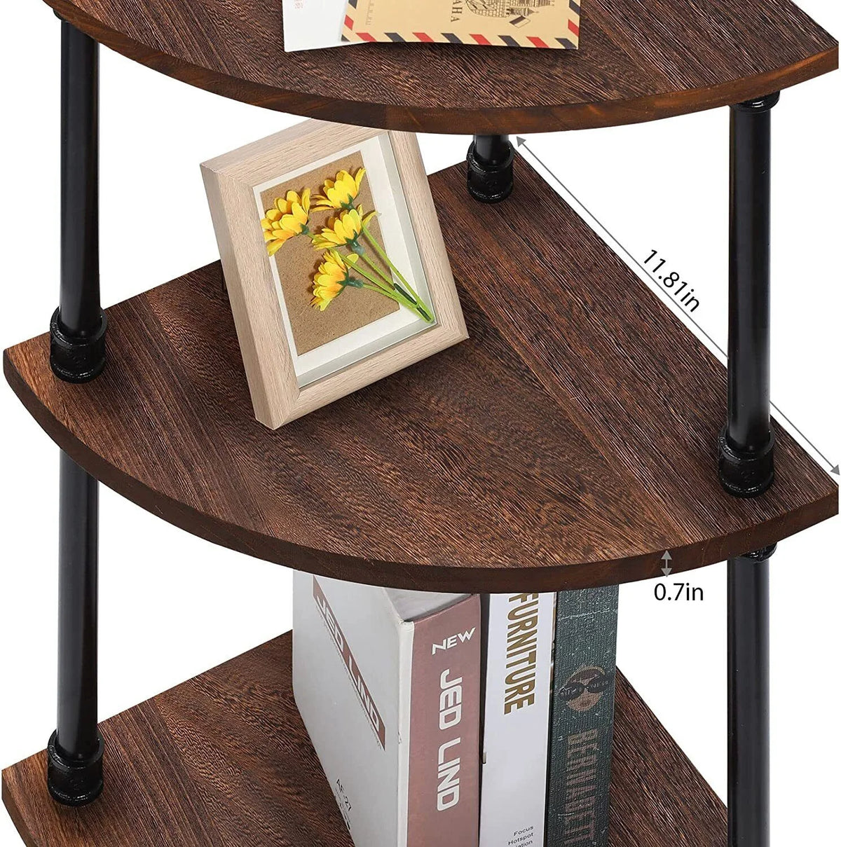 4-Tier Corner Shelf Rack V502996