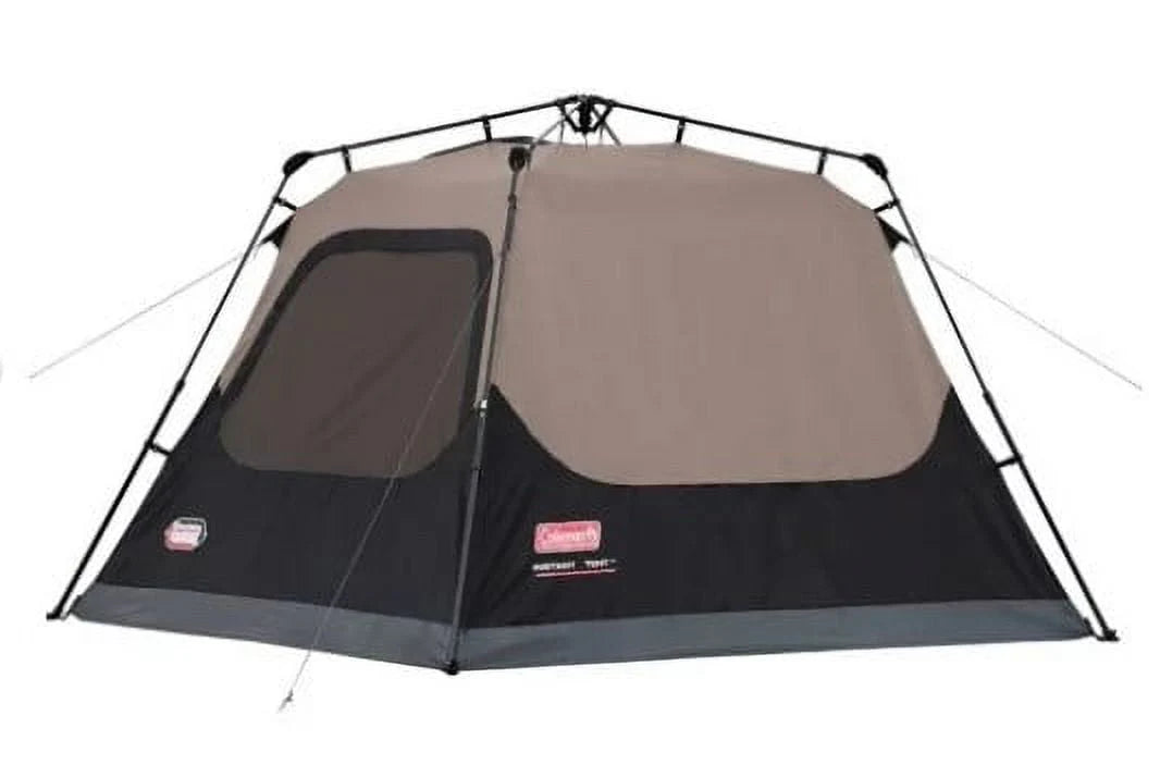 4-Person Cabin Camping Tent with Instant Setup, Gray X54348