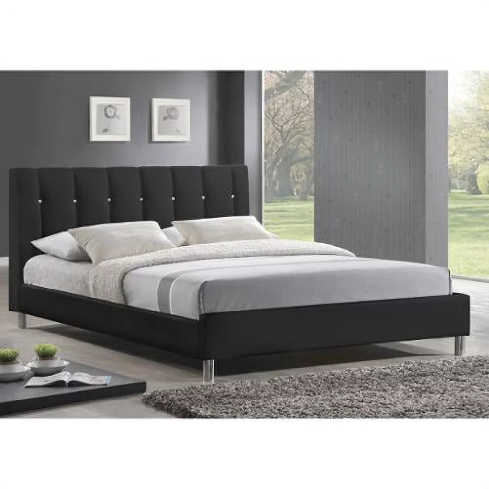 White Upholstered Full Bed N109640