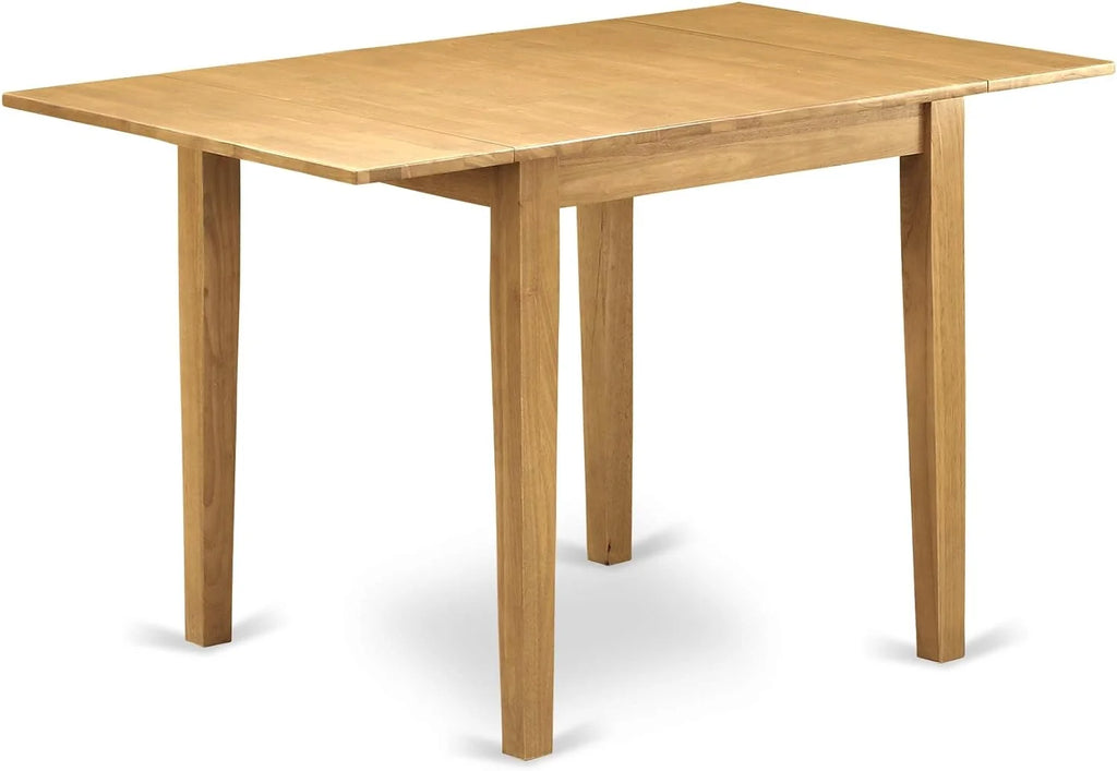 3 Piece Kitchen Set with Rectangle Dropleaf Table and 2 Chairs, Oak C82244