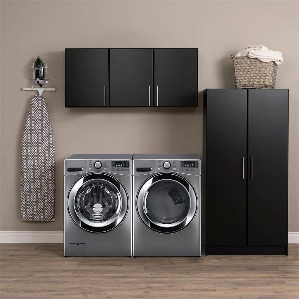 32" Contemporary Black Wardrobe Cabinet H3691