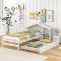 Twin Wood Storage Bed with Bedside Table M228935
