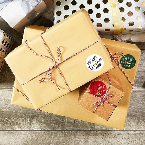 500 Pieces Christmas Gold Foil Envelope Stickers 2 Inch A8616