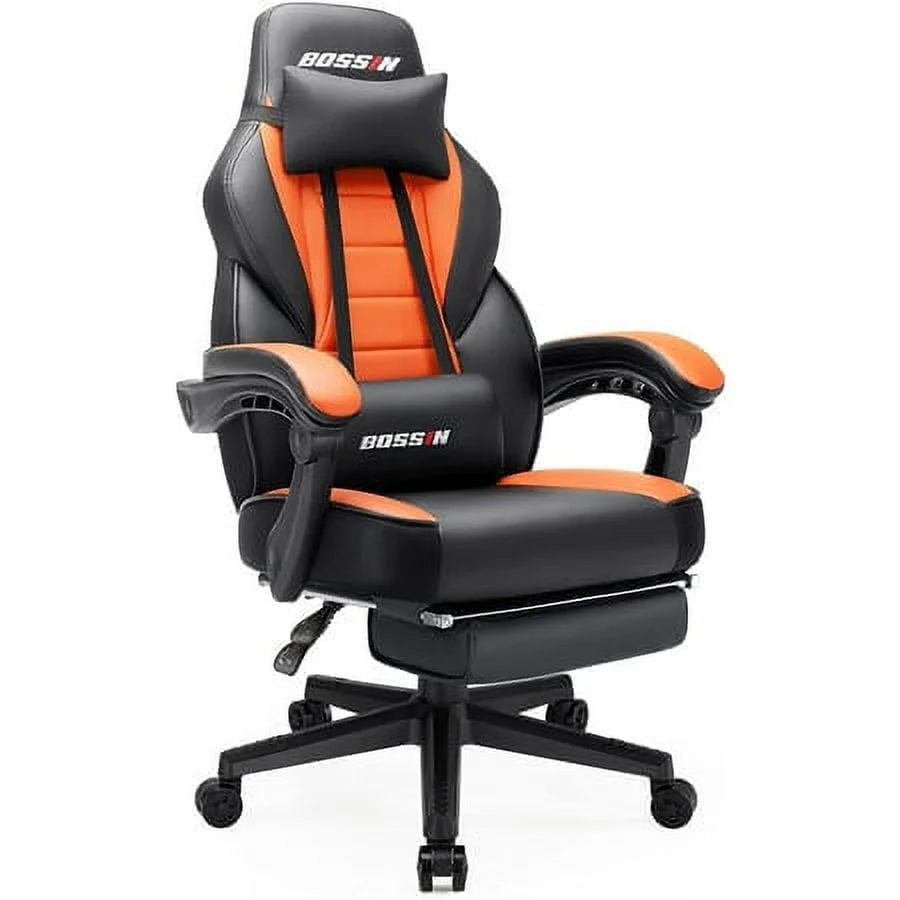 Gaming Chair with Footrest D365731