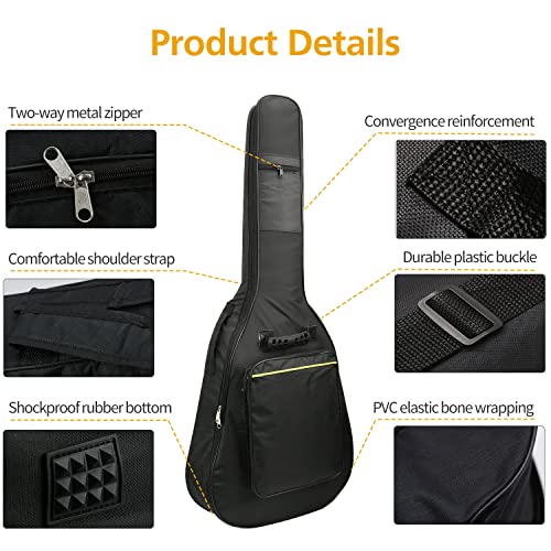 Guitar Accessories Kit with Gig Bag, Folding Stand, Adjustable Strap Q706