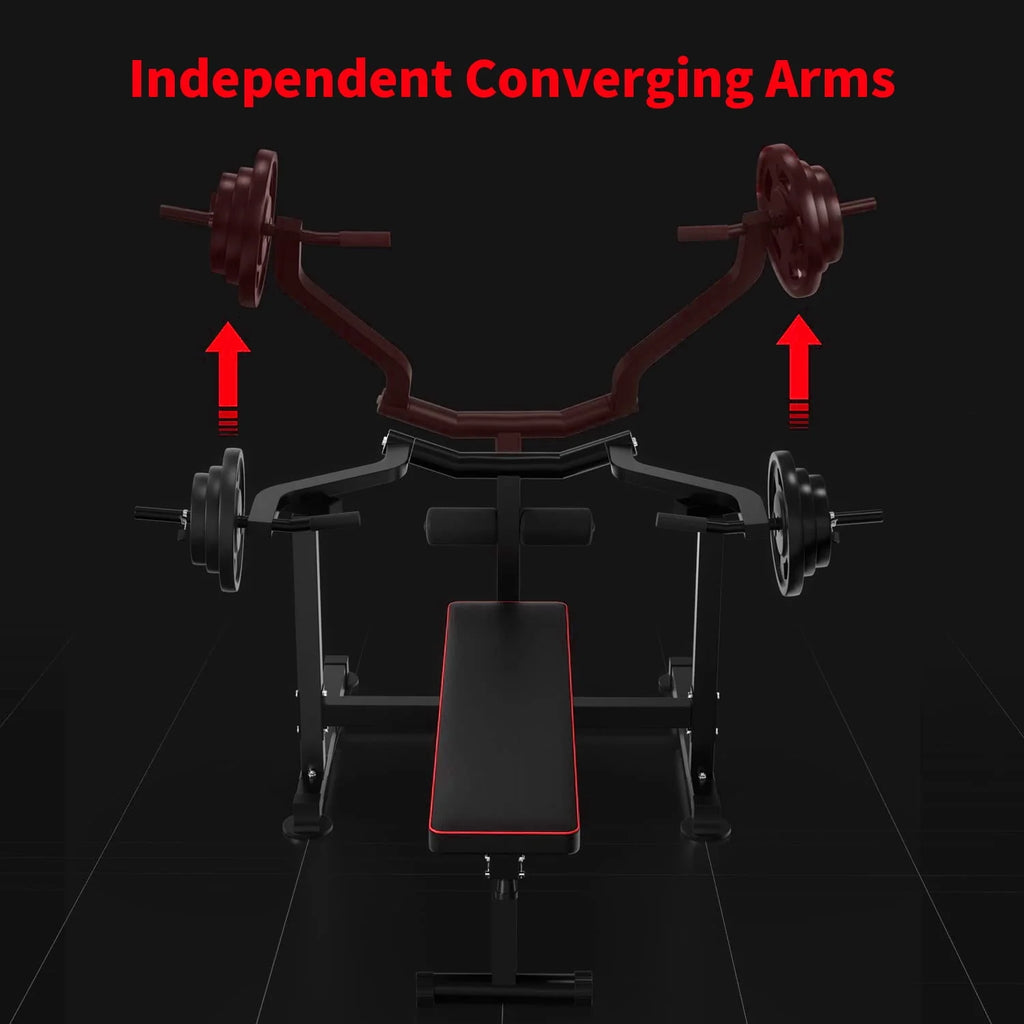 Adjustable Flat Incline Bench Press with Dumbbell Rack M446989