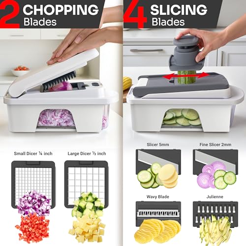 8 Blade Vegetable Chopper with Container H217925