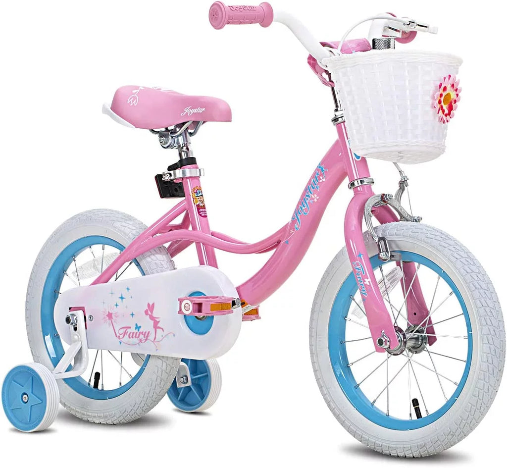 Pink 18 inch Kids Bike with Training Wheels F4615