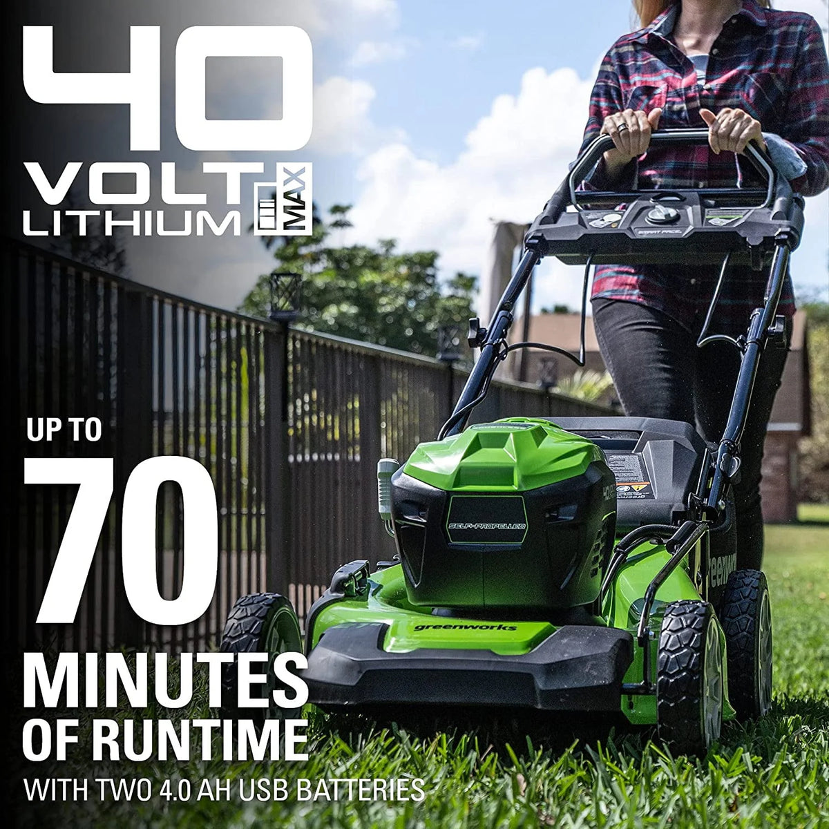 40V 21 Self-Propelled Lawn Mower A39902