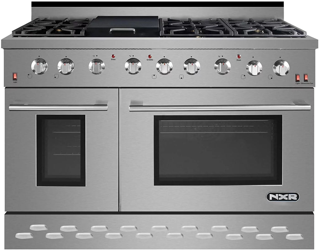 48 Stainless Steel Natural Gas Range with Convection Oven & Under Cabinet Hood C711461