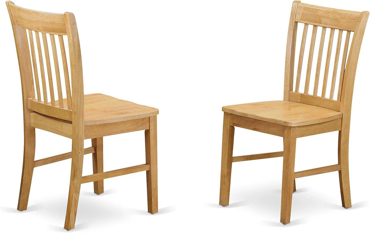 3 Piece Kitchen Set with Rectangle Dropleaf Table and 2 Chairs, Oak C82244