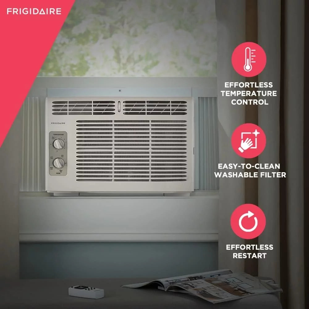 White 5000 BTU Window Air Conditioner U809