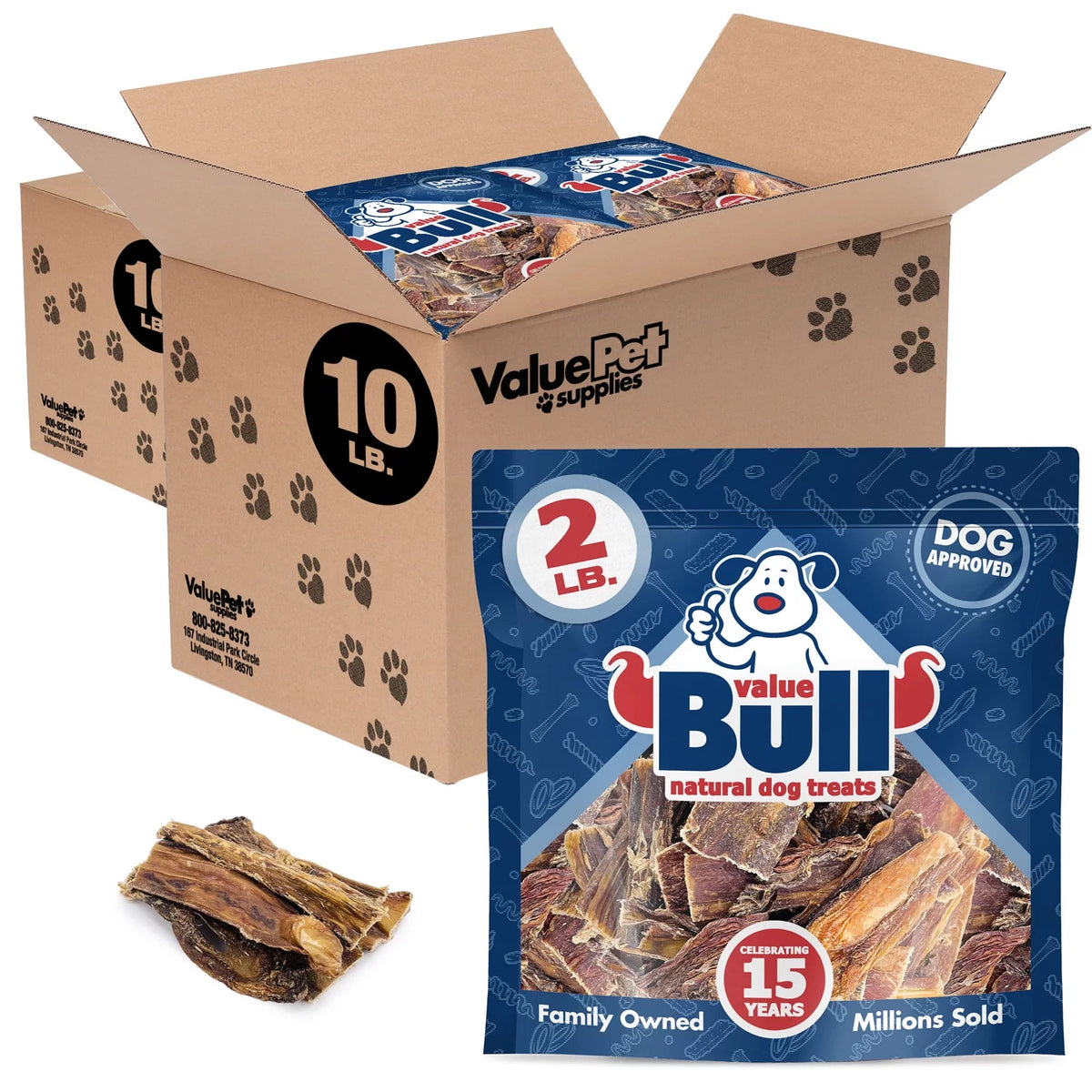 Beef Jerky Gullet Sticks for Dogs, 20 Pounds B4944