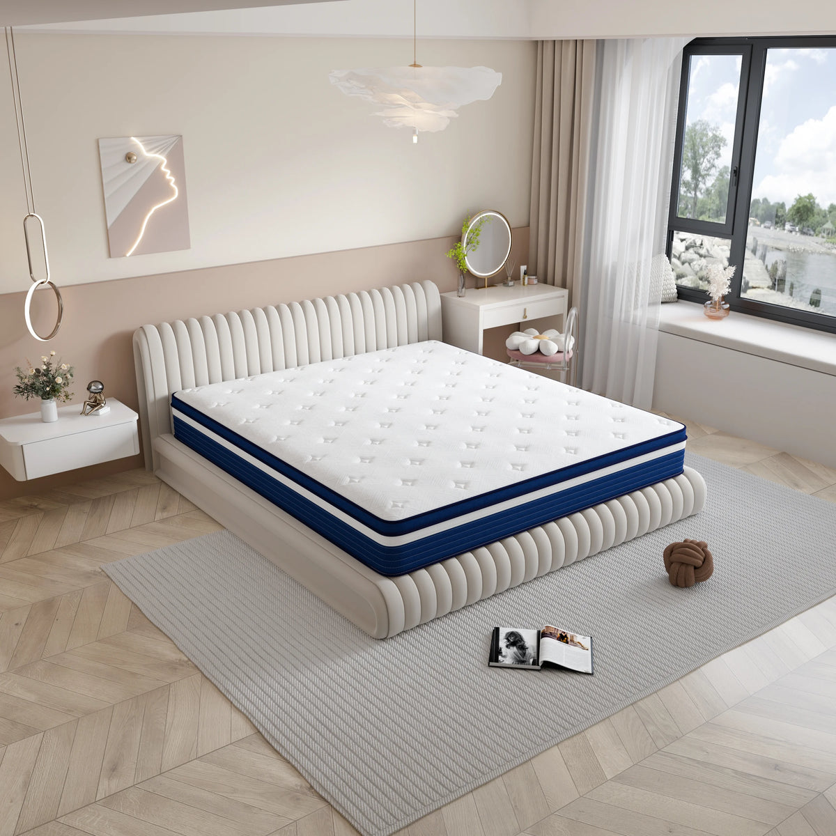 12 inch King Gel Memory Foam Hybrid Mattress D883
